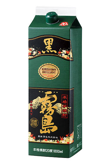 本格芋焼酎 黒霧島 20度 1800ml 紙マップ