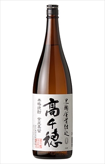 黒麹全量仕込み「高千穂」白ラベル　1800ml